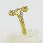 10K Yellow Gold womens designer lace ring ASVJ5 3