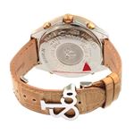 Jacob Co. 18K Rose Gold Leather Band 5Time Zone-3