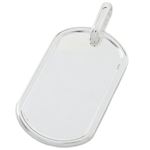 Plain dog tag pendant SB21 57mm tall and 30mm wide 1