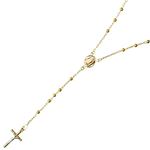14K YELLOW Gold HOLLOW ROSARY Chain - 28 Inches Long 3.04MM Wide 1