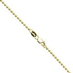 14K YELLOW Gold SOLID BALL Chain - 22 Inches Long 2MM Wide 1