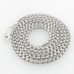Ladies .925 Italian Sterling Silver Box Link Chain Length - 20 inches Width - 2mm 1