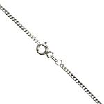 14K WHITE Gold SOLID ITALY CUBAN Chain - 22 Inches Long 1.7MM Wide 1