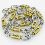 Mens 316L Stainless steel franco box ball wheat curb popcorn rope fancy chain moving ball link chain