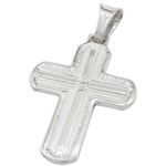 Fancy cross silver pendant SB42 40mm tall and 24mm wide 1