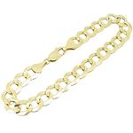 Mens 10k Yellow Gold figaro cuban mariner link bracelet AGMBRP24 9 inches long and 10mm wide 1