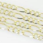 10K Yellow Gold figaro open chain GC72 3