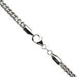 14K WHITE Gold HOLLOW FRANCO Chain - 28 Inches Long 3.6MM Wide 1