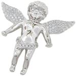 Angel cz silver pendant SB61 mm tall and mm wide 1
