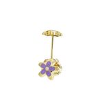 14K Yellow gold Flower stud earrings for Children/Kids web13 1