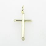 Mens 10K Solid Yellow Gold cross 2 Length - 1.38 inches Width - 18mm 1