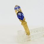 10K Yellow Gold womens gemstone ring ASVJ11 3