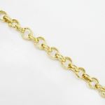 Mens Sterling silver Yellow prince of wales link bracelet 3