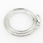 Ladies .925 Italian Sterling Silver Snake Link Chain Length - 16 inches Width - 1mm 1