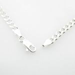 Silver Curb link chain Necklace BDC95 3