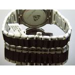 Two Tone Large Round 20 Diamonds Watch Black And-3