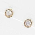 Unisex 14K solid gold earrings fancy stud hoop huggie ball fashion dangle swag 1