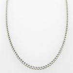 Mens White-Gold Franco Link Chain Length - 18 inches Width - 1.5mm 3