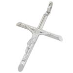 Jesus cut crucifix cross pendant SB34 33mm tall and 19mm wide 1