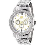 Raptor Two-Tone Mens Diamond Watch 0.25ct White Mother of Pearl by Luxurman 1