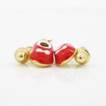 14K Yellow gold Baby shoe cz chandelier earrings for Children/Kids web375 3
