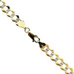 14K Diamond Cut Gold SOLID ITALY CUBAN Chain - 28 Inches Long 7.1MM Wide 1
