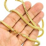 10K YELLOW Gold HOLLOW FRANCO Chain - 30 Inches Long 3.7MM Wide 3