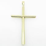 Mens 10K Solid Yellow Gold big x cross Length - 2.91 inches Width - 1.54 inches 3