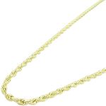 "Mens 10k Yellow Gold skinny rope chain ELNC30 22"" long and 2mm wide 1"