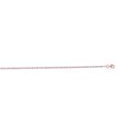 14K Rose Gold 1.5mm wide Shiny Solid Diamond Cut Royal Rope Chain with Lobster Clasp 1