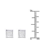 Ladies 14K Princess Cut Nautral 0.5 Ctw Diamonds-3