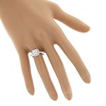 14K Natural 1 Ctw Diamond Engagement Ring Halo C-3