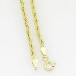 10K Yellow Gold hollow rope chain GC6 3