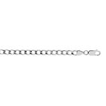 Sterling Silver 4.2 mm Wide Cuban Curb Link Chain Necklace 1