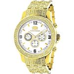 LUXURMAN Mens Diamond Watch 1Ct. Yellow Gold