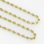 10K Yellow Gold rope chain GC12 3