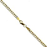 10K YELLOW Gold SOLID ITALY CUBAN Chain - 24 Inches Long 3MM Wide 1