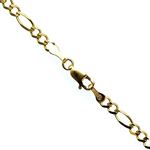 10K YELLOW Gold SOLID FIGARO Chain - 20 Inches Long 3.5MM Wide 1