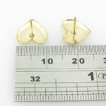 be15 fancy earrings 14K yellow gold italian ball stud huggie hoop 3