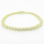 Ladies 10K Solid Yellow Gold fancy box link bracelet Length - 7.5 inches Width - 3.5mm 1