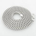 Mens .925 Italian Sterling Silver Franco Link Chain Length - 36 inches Width - 4mm 1