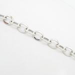 Mens Sterling silver Fancy oval link bracelet 3