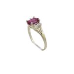 10k Yellow Gold Syntetic purple gemstone ring ajr55 Size: 6.75 1