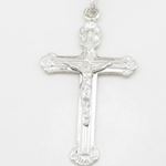 Fancy jesus cut crucifix cross pendant SB41 57mm tall and 28mm wide 3