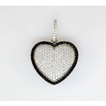 Sterling Silver Ladies Fashion Heart Pendant MP09301 1