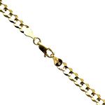 14K YELLOW Gold SOLID ITALY CUBAN Chain - 20 Inches Long 4.5MM Wide 1