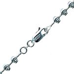 "10K WHITE Gold MOON CUT SOLID CHAIN - 30"" Long 5.00MM Wide 1"