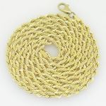 10K Yellow Gold rope chain GC3 1