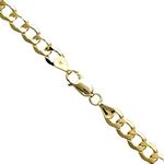 10K YELLOW Gold HOLLOW ITALY CUBAN Chain - 24 Inches Long 6.7MM Wide 1