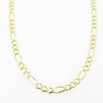 Mens Yellow-Gold Figaro Link Chain Length - 18 inches Width - 3.5mm 3